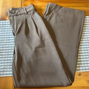 Princess Polly Brown High-Waist Tailored Trousers